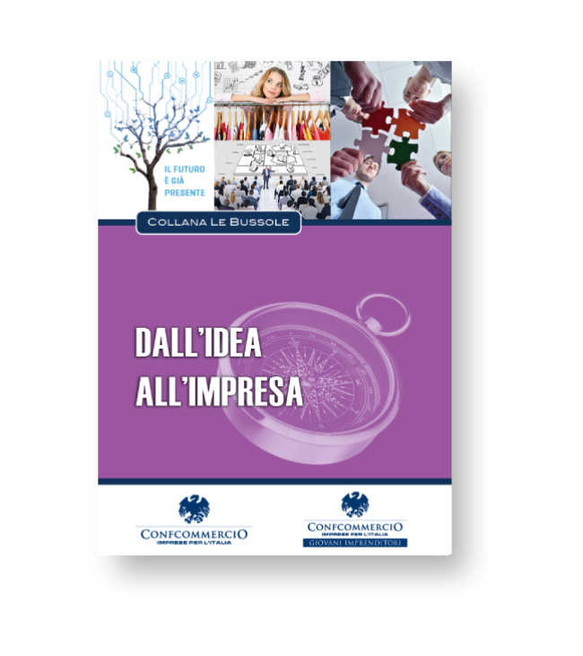Copertina della guida «Dall'idea all'impresa» della collana Le Bussole
