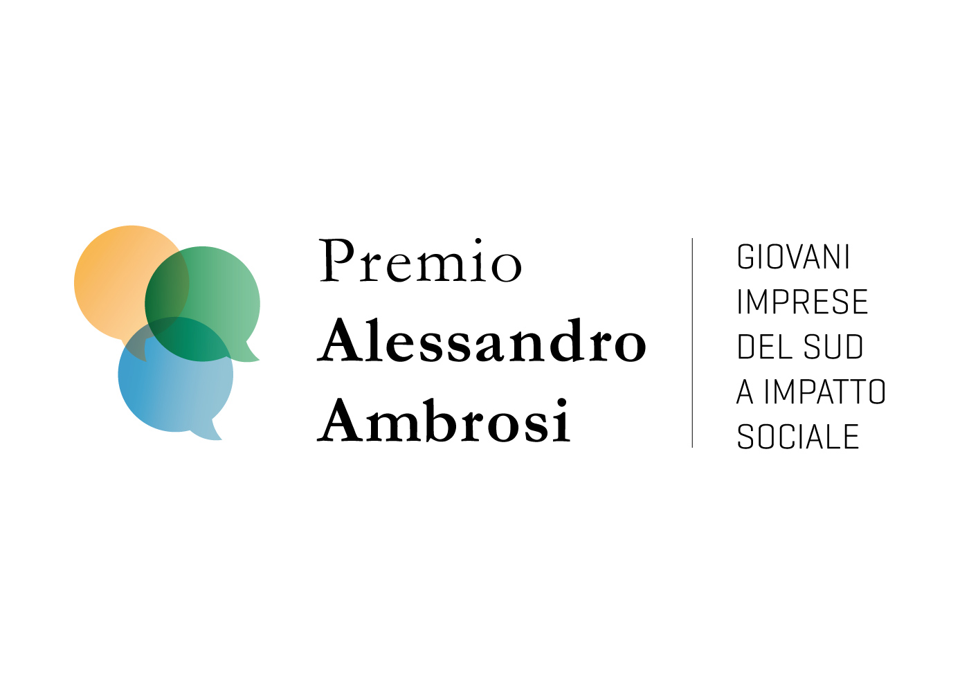 Logo del Premio Alessandro Ambrosi — Giovani imprese del Sud a Impatto Sociale